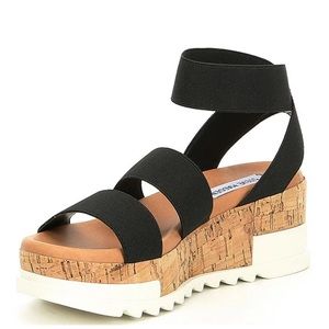 Steve Madden Bandi platform sandals in black